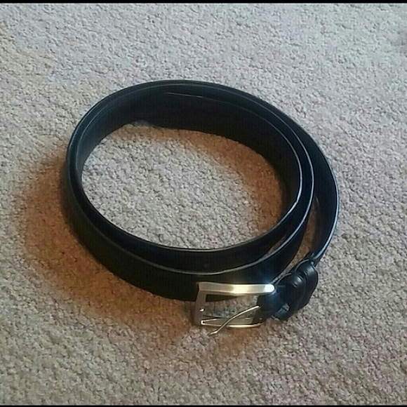 Other - Genuine Leather 50 waist black belt EUC